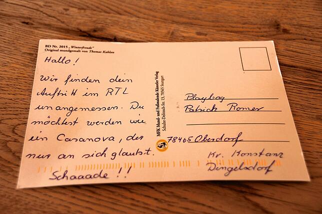 Fanpost &ndash; positiv wie negativ. &bdquo;Auch mit Kritik kann ich gut leben.&ldquo;
