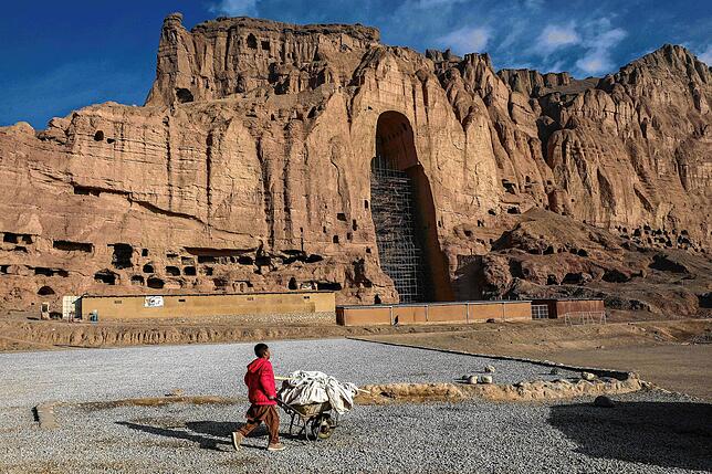 Im Bamiyan-Tal ließ sich das Volk der Hazara nieder. Die gesprengten Buddha-Statuen galten als die größten der Welt.