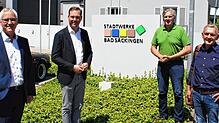 Bundestagsabgeordneter Felix Schreiner (CDU) (Zweiter von links) führte am Mittwochnachmittag ein Gespräch mit dem neuen Geschäftsführer ...