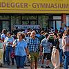 Großer Andrang herrschte beim Schulfest des Martin-Heidegger-Gymnasiums anlässlich der Jubiläumsveranstaltung &bdquo;50 Jahre Abitur&ldquo;.