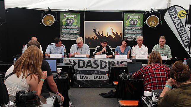 Die Abschlusspressekonferenz des Southside-Festivals 2019.