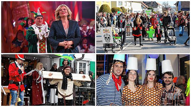 Einige der vielen schönen Momente der diesjährigen Fasnacht im Raum Stockach.