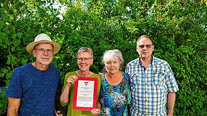 Freude über den Kulturpreis 2024: Als Delegierte nahmen Gerhard Schwarz, Jutta Binner-Schwarz, Antonia Kramer-Diem und Engelbert Klösel ...
