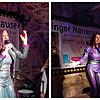 Simone Moos und Anita Hofmann entern bei der Überlinger Narrensause in der Gruft die Bühne.