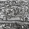 Dieser Stich stellt Waldshut während der Belagerung durch die Schweizer 1468 dar. In etwa dürfte die Stadt aber auch 1524/25 so ...