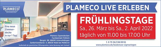 Bild 1: Fröhlich Möbel Neuhausen: Unkompliziert und schnell zum frischen Look mit einer neuen Plameco-Spanndecke