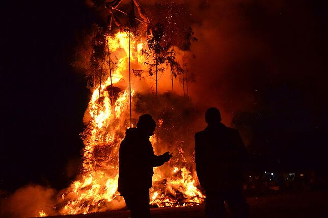 Bild 18: Markdorfer Funkenfeuer: So läuft der Aufbau – erste Eindrücke in Bildern