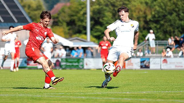 Niederlage zum Landesliga-Auftakt: Hannes Brenneisen (links auf dem Archivfoto, gegen den Laufenburger Marco Hanser) verlor nach dem 2:7 ...