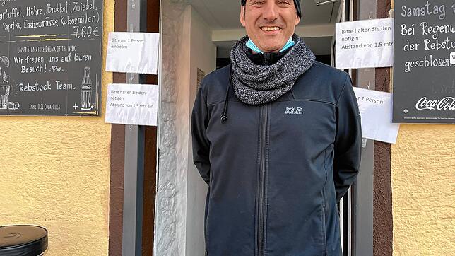 Andreas Pfaff betreibt das Restaurant &bdquo;Rebstock&ldquo; in Villingen. Er ist für die Einführung des Tübinger Testmodells in Villingen.