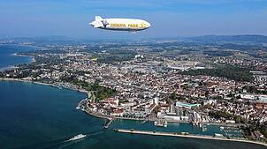 Bild : Die schönsten Bilder vom Flug des neuen Zeppelin NT über dem Bodensee