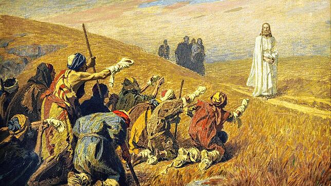 Gebhard Fugel: &bdquo;Christus und die Aussätzigen&ldquo; (um 1920).