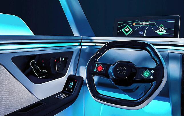Der Autozulieferer beliefert Premium-Autobauer, hier ein Zukunfts-Cockpit von Marquardt.