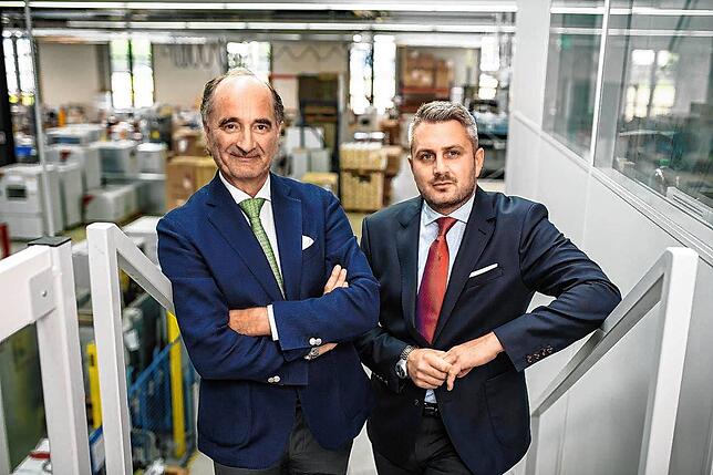 Firmengründer Peter Michael Binder (links) und sein Stiefsohn Michael Pfaff.