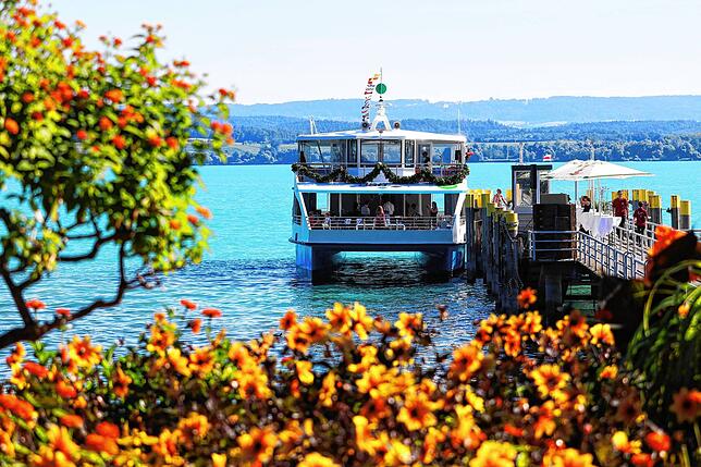 (Archivbild) Kann das Elektroschiff „Mainau“ beim An- und Ablegen massiv Strom sparen? Auch das soll das Projekt Smart Green ...