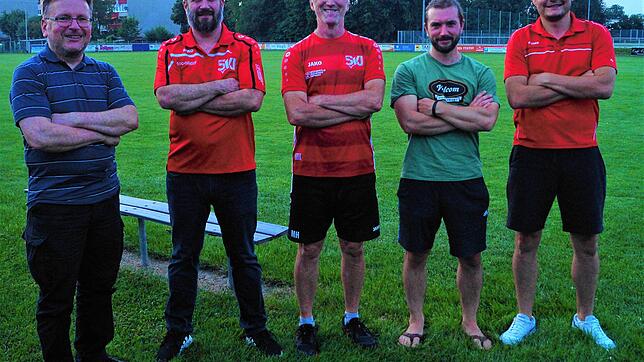 Die SVJ-Führungsriege (von links): Lorenzo Foglia (neuer Kassierer), der wiedergewählte Protokollführer Patrick Furlani, neuer ...
