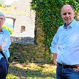 Ela Dünkelsbühler von Vermögen und Bau, Amt Konstanz, hat die Sanierung des Felsens federführend begleitet. Oberbürgermeister Bernd ...