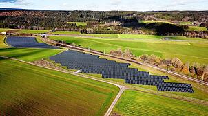 Eine Photovoltaikanlage, hier jene im Löffinger Stadtteil Unadingen, soll im Bereich Strittberg errichtet werden. Bild: Philippe Thines