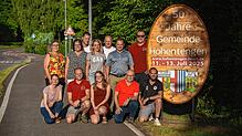Das Festkomitee freut sich schon auf das große Jubiläumswochenende. Hintere Reihe, von links: Karin Peterhans, Timo Feigl, Sabine ...