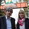 Evelin Veitinger aus dem Leitungsteam der Siebententags-Adventisten und Pastor Roland Lachmann: In den Kellerräumen der Freikirche in ...
