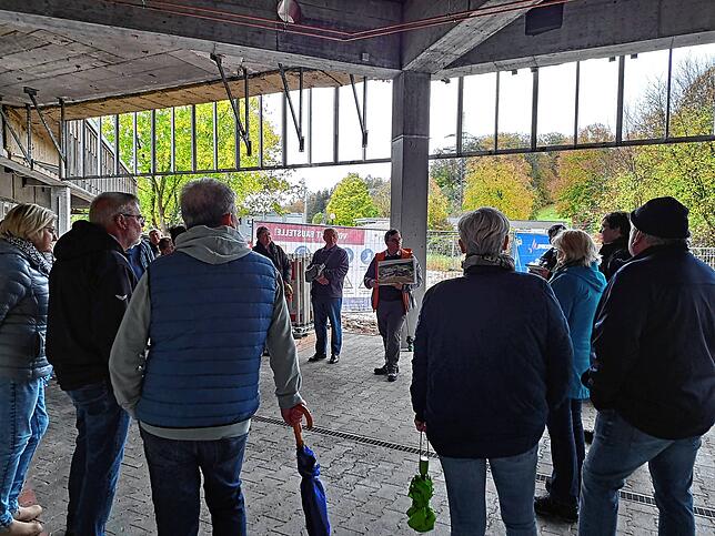 Bild 4: SK öffnet Türen: Bilder von der Führung über die Baustelle des Gesundheitscampus in Bad Säckingen