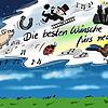 Trotz Corona, wird man wohl noch seine guten Wünsche für das neue Jahr träumen dürfen, meint Karikaturist Stefan Roth