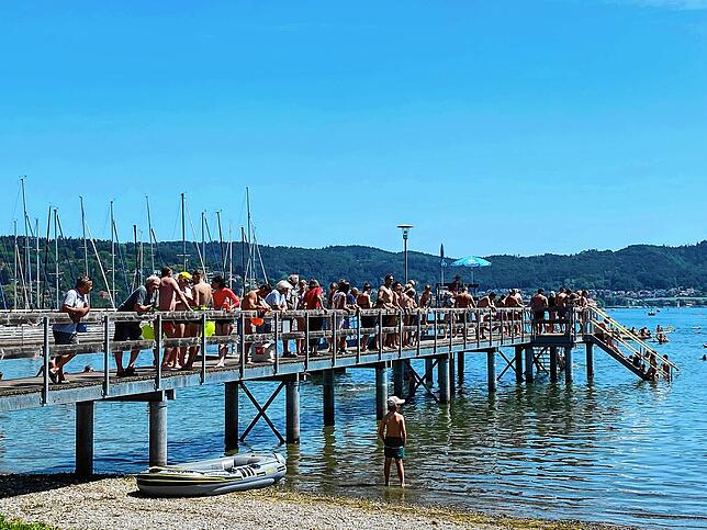 Bild 6: Bilder vom Seeschwimmen 2023 am See-Ende