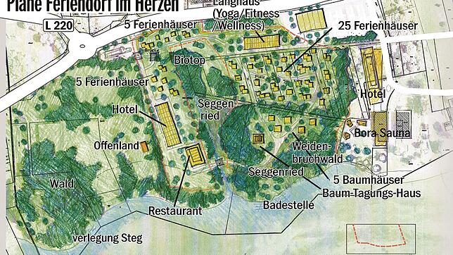 Bild : Investor plant Tourismus-Tempel am See