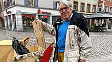 Der Villinger Rudolf Winker hat einen innenstadttauglichen Einkaufswagen entwickelt.