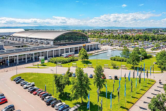 Das Messegelände in Friedrichshafen