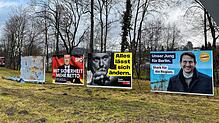Auf dem Eckgrundstück Höllstraße/Meßkircher Straße standen bis vor Kurzem fünf Großflächenplakate. Das von Bündnis 90/Die Grünen wurde ...