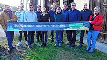 Sie kandidieren für die Aktiven Bürger um Sitz und Stimme im Geisinger Gemeinderat (von links): Marco Gilly, Marcus Meyer, Stefan ...