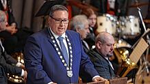Appelliert beim Neujahrsempfang an die Mooser Büger, sich weiterhin ehrenamtlich zu betätigen: Bürgermeister Patrick Krauss.