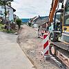 Zügig voran gehen die Sanierungsarbeiten in der Konrad-Adenauer-Straße.