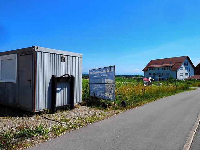 An der Bodenseestraße wird diese Fläche ab Ende des Jahres bebaut.