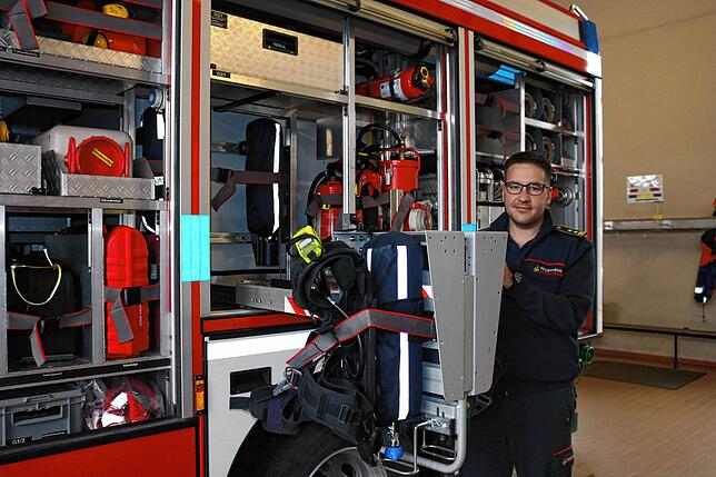 Felix Engesser ist der neue Kommandant der Häfler Feuerwehr.