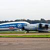 Ein Militärflugzeug vom Typ Airbus A400M, wie hier vor dem Zeppelin zu sehen, sollte im April wieder vom Bodensee-Airport aus starten. ...