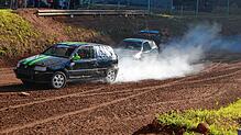 Bild : Das Autocross Rennen in Albbruck-Schachen endet mit einem Unfall
