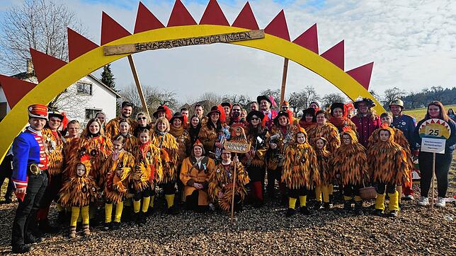 Ein aktuelles Gruppenfoto der Rickenbacher Hennen. Mitglieder, Familien, Freunde und Gönner des Vereins stemmen am 22. Februar das ...