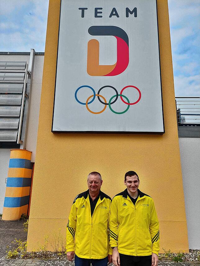 Andreas Cafararo (rechts) und sein Trainer Bruno Schneider.