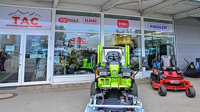 Die Firma SwissTAC bietet ein großes Angebot an Reinigungs- und Gartengeräten für den kommunalen und privaten Bedarf. Bilder: Roland Sprich