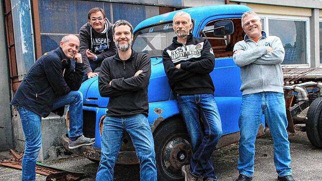 Macrol sind (von links) Mess, Markus, Roland, Hubert und Jürgen, die ihre Wurzeln auf dem Heuberg haben. Sie freuen sich auf die Nacht ...