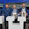 Die neuen und ausscheidenden Leiter der THW-Ortsgruppe Radolfzell mit ihrer Vorgesetzten Patrizia Grünheit von der Regionalstelle in ...