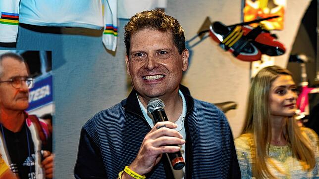 Jan Ullrich bei der Eröffnung seine Museums in Bad Dürrheim.