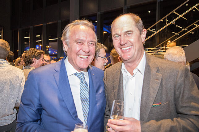 Michael Veeser (links), geschäftsführender Gesellschafter Veeser Plastic-Werk, und Bernhard Bihler vom Radolfzeller Innovationszentrum.