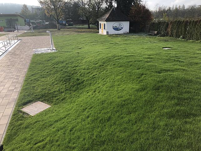 Bild 3: Wir nehmen Sie mit auf einen Rundgang über die Baustelle im Freibad Tiengen