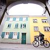 Die beiden Gebäude Hafenstraße 16 und 18, gelbe und grüne Fassade, sollen nach dem Willen des Eigentümers abgerissen und durch ein ...