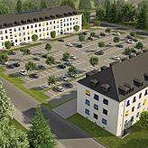 So könnte das neue Verwaltungszentrum der Stadt auf dem Mangingelände aussehen.Entwurf: Büro Andreas Flöß