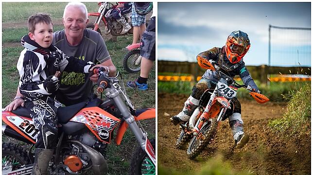 Früh übt sich: Leon Vötsch und sein Opa Helmut sind seit über fünf Jahren gemeinsam mit dem Motocross-Rad unterwegs. Dabei ist Leon erst ...