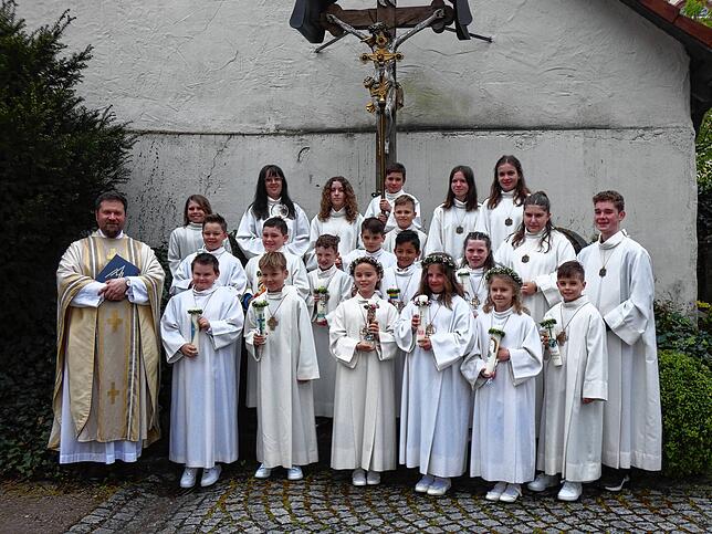 Kommunionskinder in Birndorf.