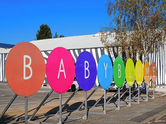 Mit der Babyblume ist das nächste Outlet nach Gottmadingen direkt an die Schweizer Grenze gezogen.